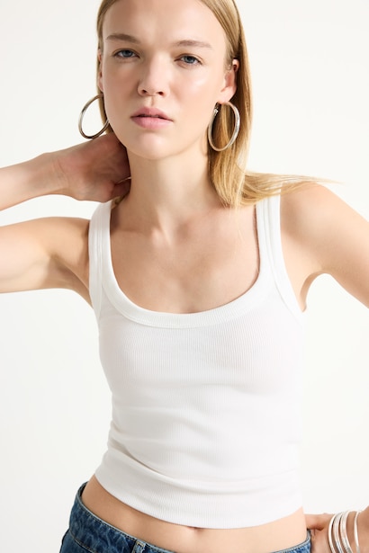Slim Fit Camisole U Collar Tank Top