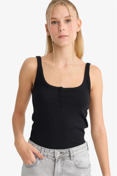 Fitted Rib Tank Top