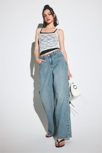 تانك توب دانتيل مخصر سليم فيت