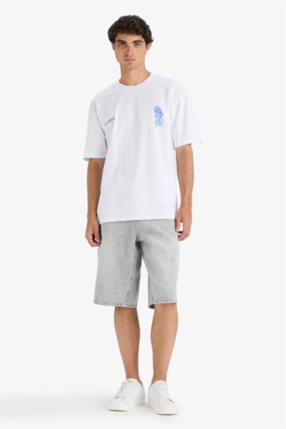 شورت برمودا جينز باجي فيت