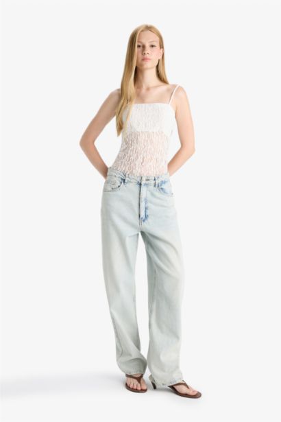 Fitted Dantel Bodysuit