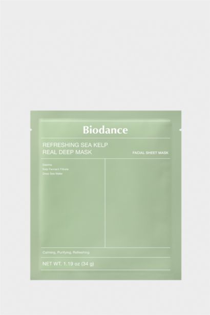 Biodance Refreshing Sea Kelp Real Deep Mask 34gr – Nemlendirici & Canlandırıcı Deniz Yosunu Maskesi
