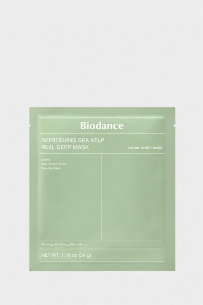 Biodance Refreshing Sea Kelp Real Deep Mask 34gr – Nemlendirici & Canlandırıcı Deniz Yosunu Maskesi