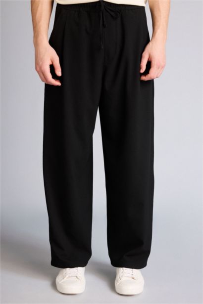 Pantalon droit large à poches Coupe barrel