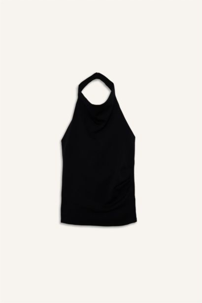 Slim Fit Halter Collar Tank Top