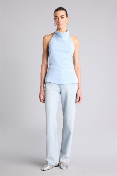 Slım Fıt Halter Yaka Atlet