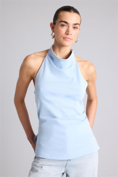 Slım Fıt Halter Yaka Atlet