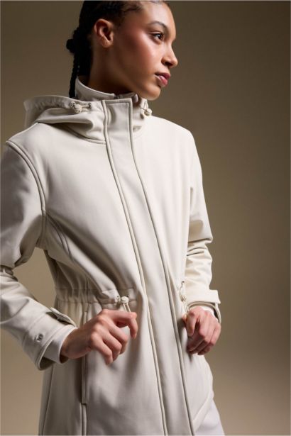 جاكيت دودون عادية بغطاء للرأس طارد للماء