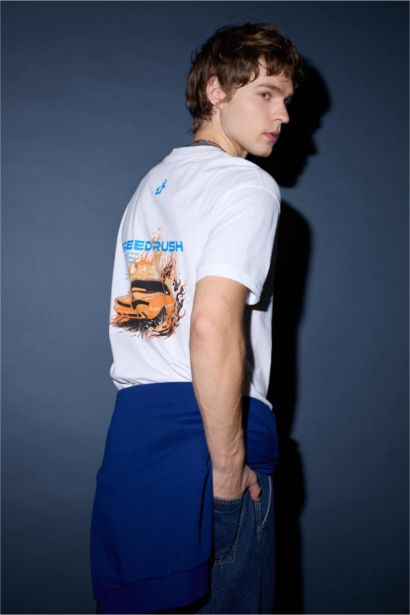 T-shirt à manches courtes Coupe boxy Col rond