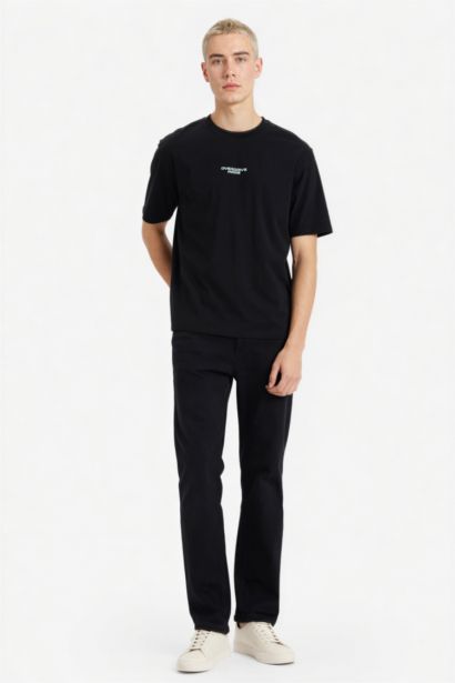 Футболка Boxy Fit с принтом из 100% хлопка