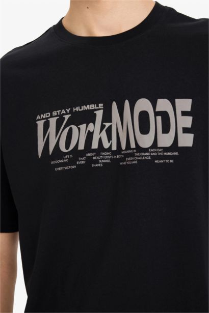 Boxy Fit Crew Neck Short Sleeve T-Shirt