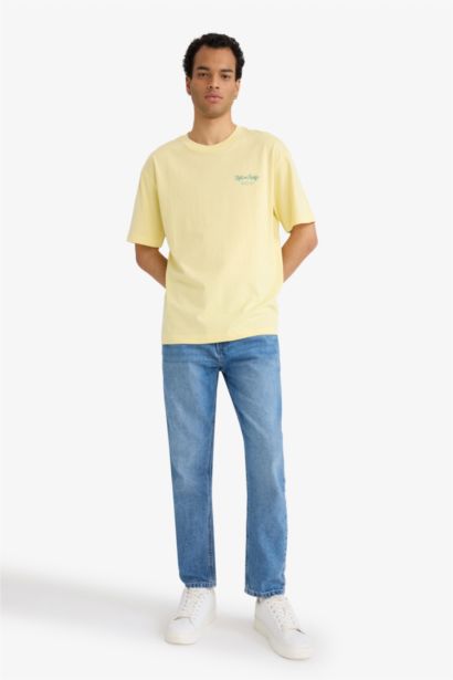Rick and Morty Boxy Fit Crew Neck Printed T-Shirt
