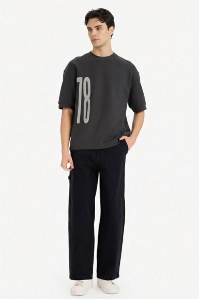 T-shirt ample respirant avec imprimé