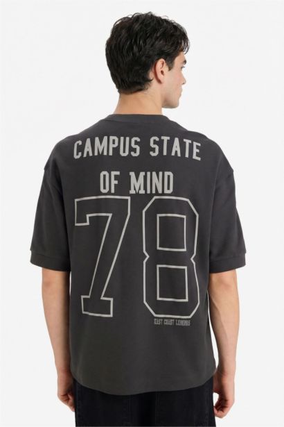 T-shirt ample respirant avec imprimé