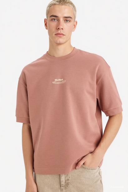 Breathable Loose Fit Printed T-Shirt