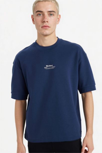 T-shirt ample respirant avec imprimé