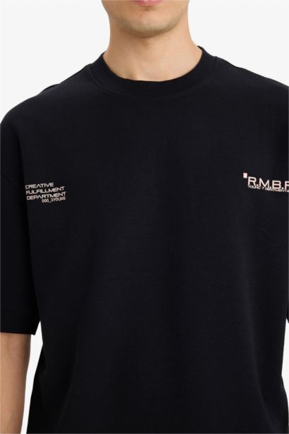 T-shirt ample respirant avec imprimé