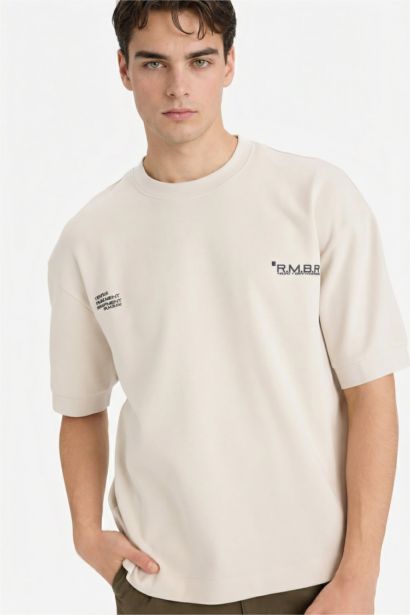 T-shirt ample respirant avec imprimé