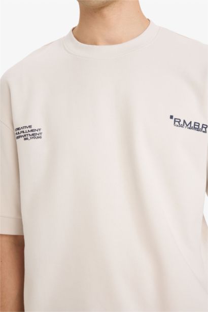 T-shirt ample respirant avec imprimé