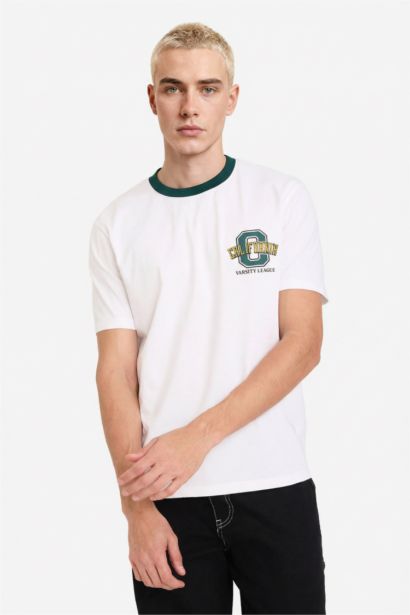 تيشيرت قطن نص ردن قصة عادية بياخة مستديرة