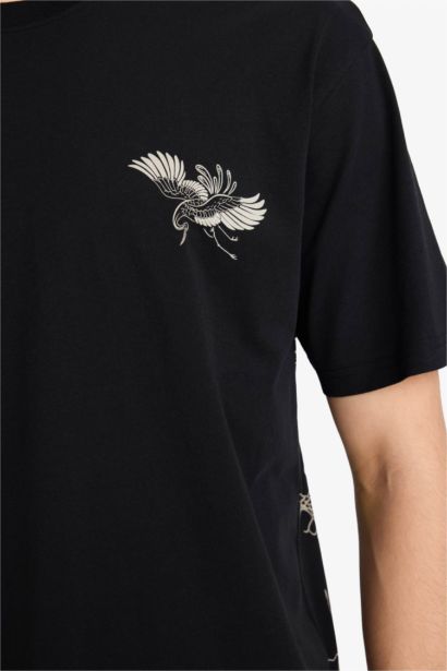 تيشيرت قطن 100% بطبعة أوفر سايز