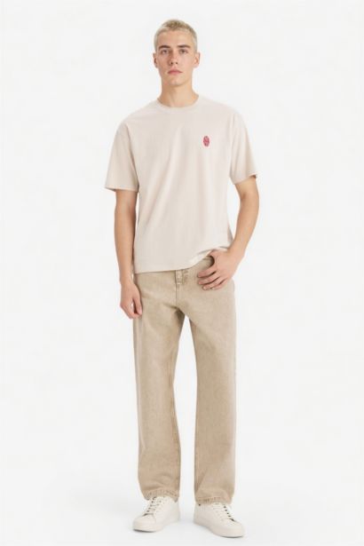 Boxy Fit Crew Neck Short Sleeve T-Shirt