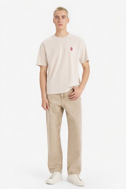 Boxy Fit Crew Neck Short Sleeve T-Shirt