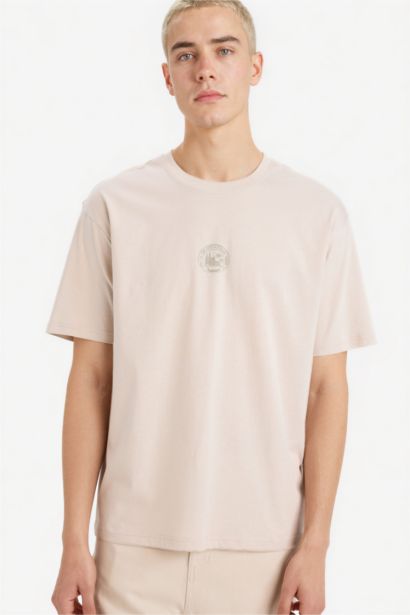 تيشيرت قطن 100% بطبعة أوفر سايز