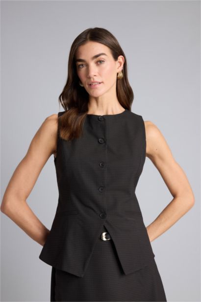 Fıtted Bisiklet Yaka Yelek