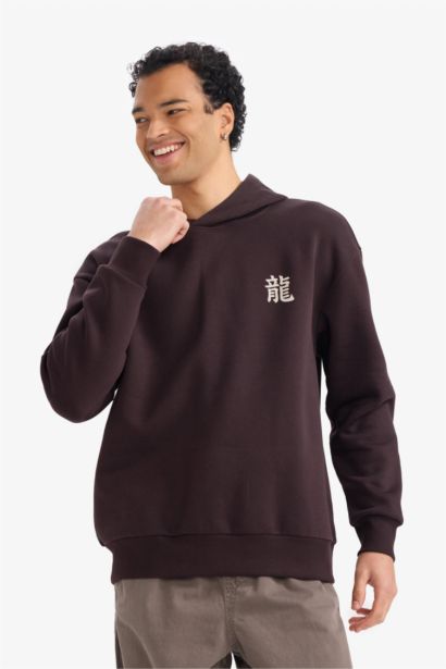 هودي اوفر سايز مطبوع