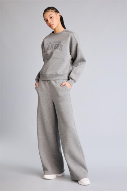 NBA Los Angeles Lakers Bisiklet Yaka Sweatshirt