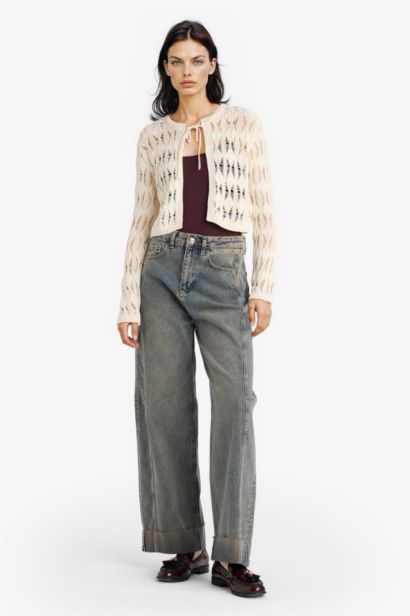 Slim Fit Crew Neck Cardigan