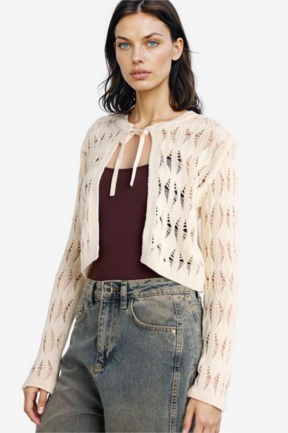 Slim Fit Crew Neck Cardigan