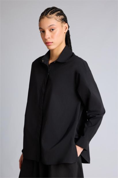 Relax Fıt Dokuma Gömlek