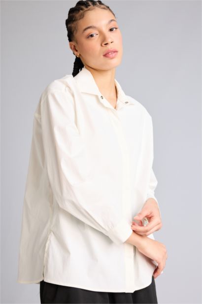 Relax Fıt Dokuma Gömlek