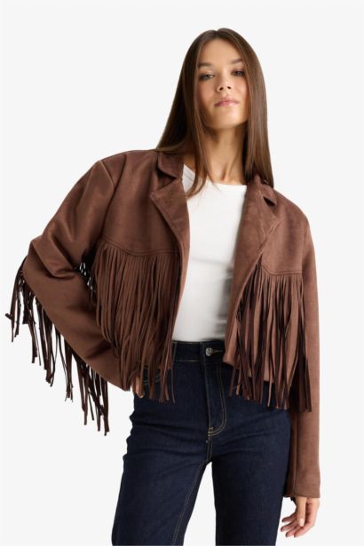 Suede Taffeta Jacket