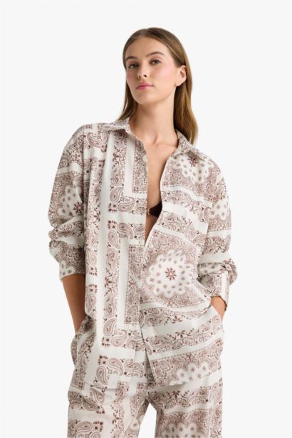 لبس بحر مطبوع قصة عادية من Fall in Love