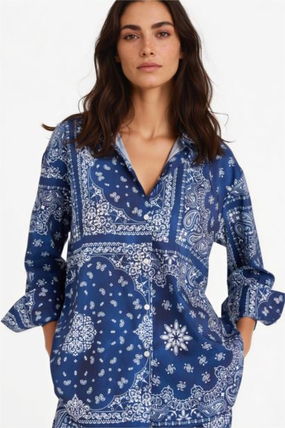 قميص بحر مطبوع قصة عادية من Fall in Love