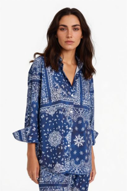 قميص بحر مطبوع قصة عادية من Fall in Love