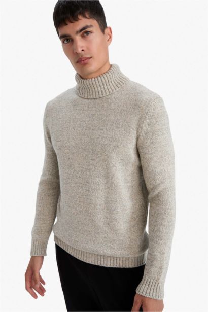 Standard Fit Turtleneck Knitwear Pullover
