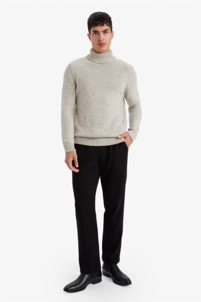 Standard Fit Turtleneck Knitwear Pullover