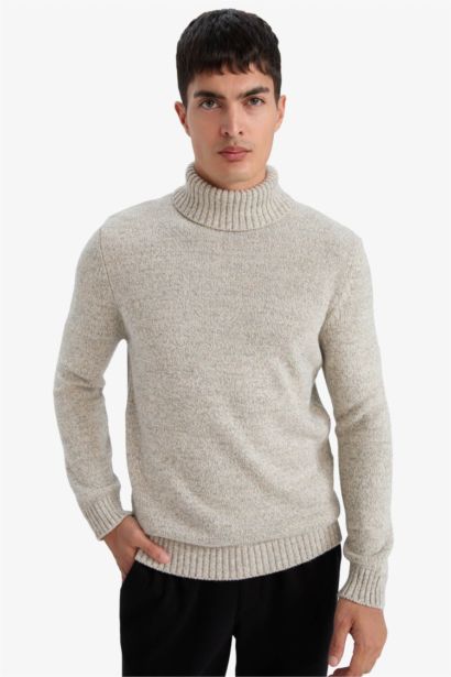 Standard Fit Turtleneck Knitwear Pullover