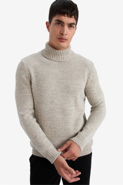 Standard Fit Turtleneck Knitwear Pullover
