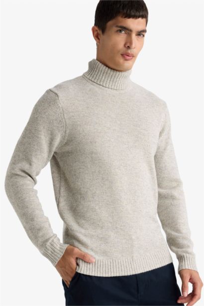 Standard Fit Turtleneck Knitwear Pullover