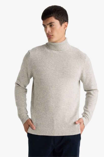 Standard Fit Turtleneck Knitwear Pullover