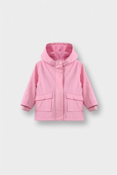 Baby Girl Hooded Waterproof Puffer Jacket