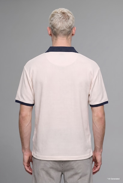 Boxy Fit Baskılı Polo Tişört