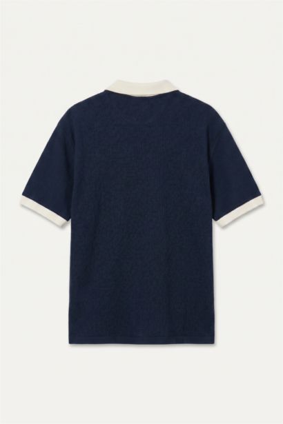Boxy Fit Baskılı Polo Tişört
