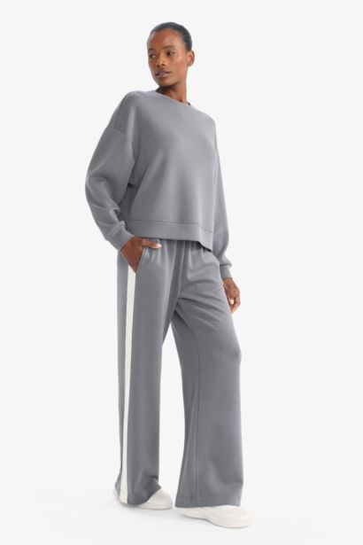 Wide Leg Long Modal Sports Sweatpants