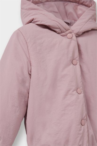 Baby Girl Hooded Waterproof Puffer Jacket